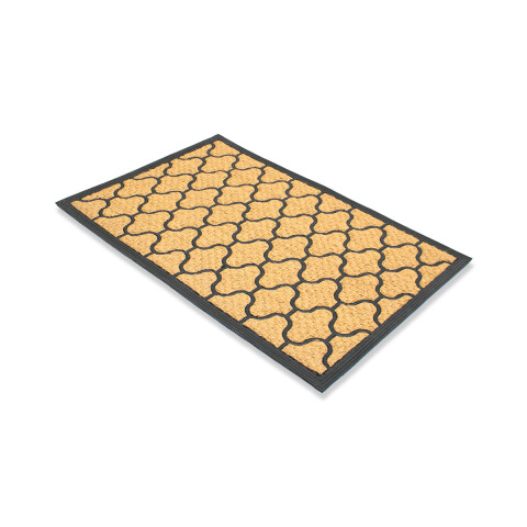 ALFOMBRA COCO RECT C/DET GOMA 60X90CM Unica