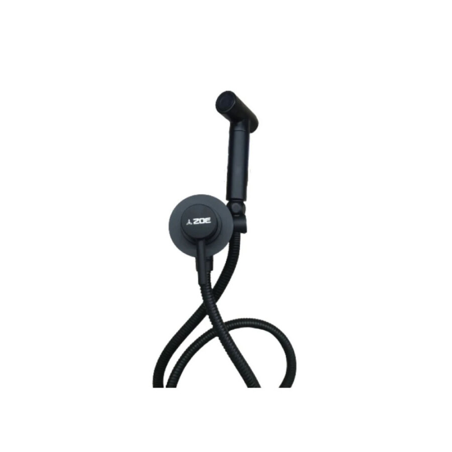 Grifería de Ducha Higienica Empotrada Negro Linea Zoe Grifería de Ducha Higienica Empotrada Negro Linea Zoe