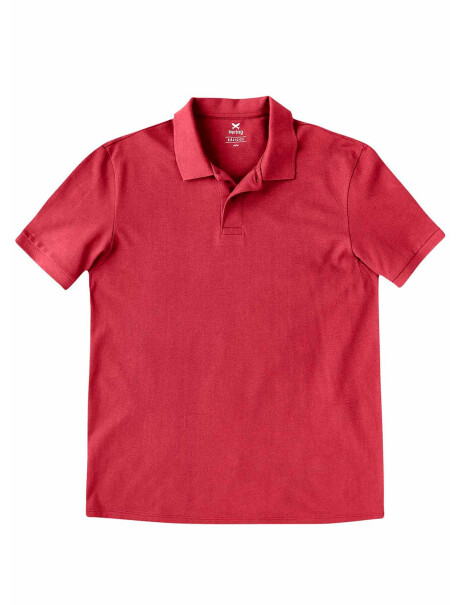 POLO BÁSICA EN TELA PIQUÉ ROJO