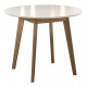 Mesa TOPACIO 1,03 Redonda color IMBUIA con Tapa color BLANCO Mesa TOPACIO 1,03 Redonda color IMBUIA con Tapa color BLANCO