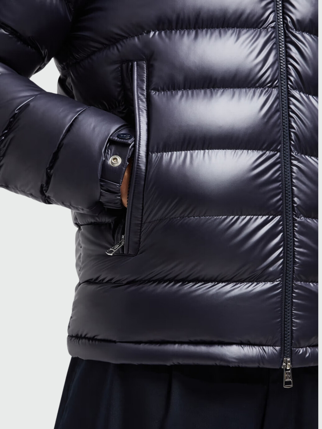 Moncler - Chaqueta rellena de plumas Doble Capucha, Besines Azul