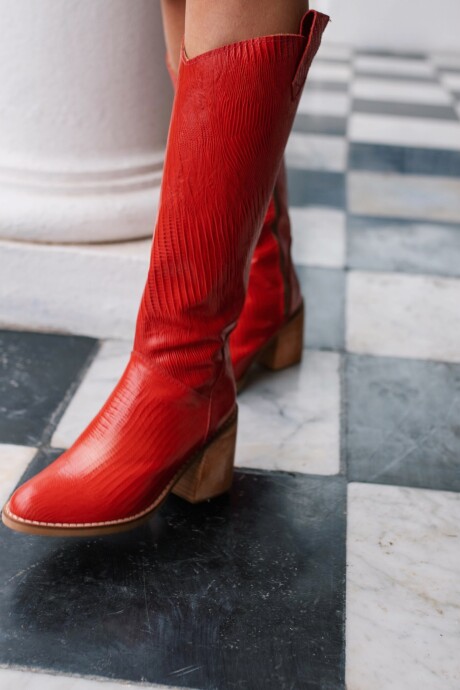 Runway Boots Rojo