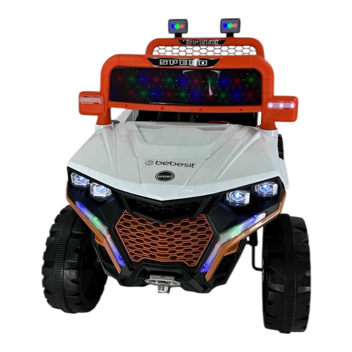 Jeep Bebesit a Batería Utv 568 - BLANCO-NARANJA 