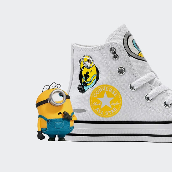 Championes Converse Minions Chuck Taylor All Star Blanco