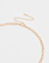 Collares Cortos Con cruz Collar Corto Con Cruz - Dorado