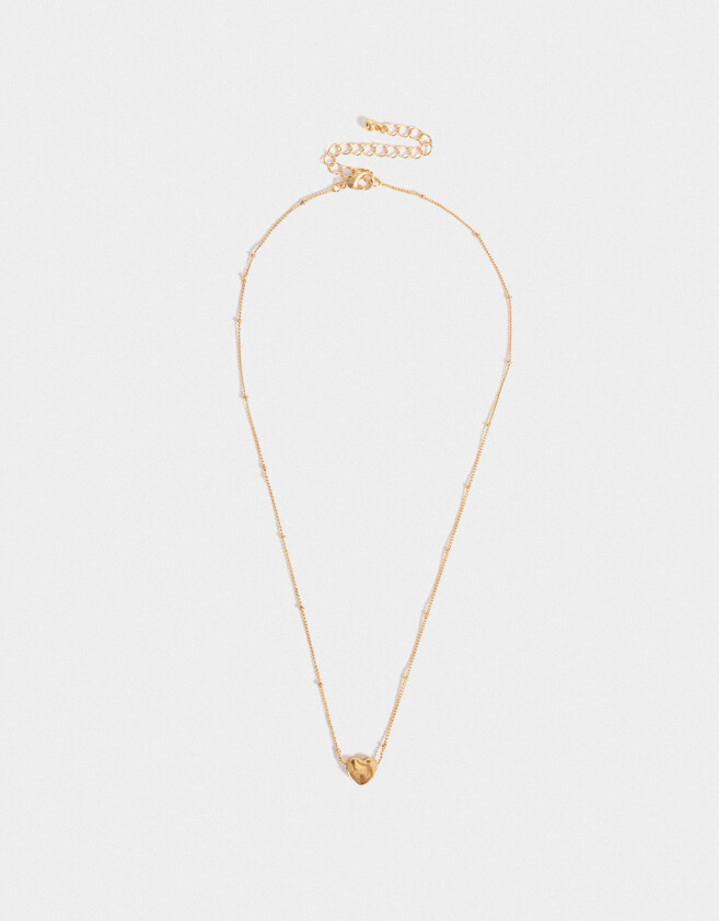 Cadena Corta con Dije Con corazón Cadena Corta Con Dije Corazón - Dorado