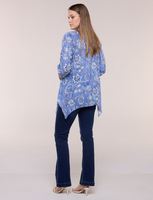 Blusa Flores CELESTE/MULTI