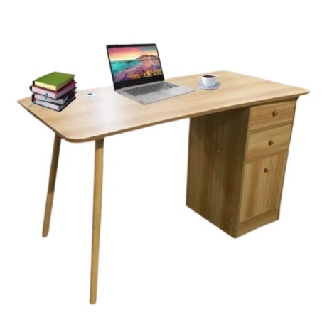 Escritorio Nhome 120x60 Cm Clásico Con Cajones madera
