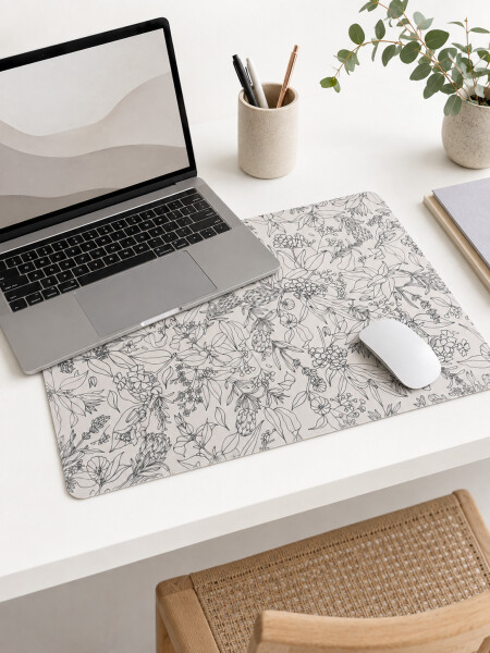 MOUSE PAD FLORES ESTAMPADO 1