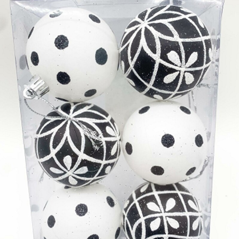 Esferas navidadeñas x 6 Fi.navi.bolas Navidad 6 Uni X 6cms Ll