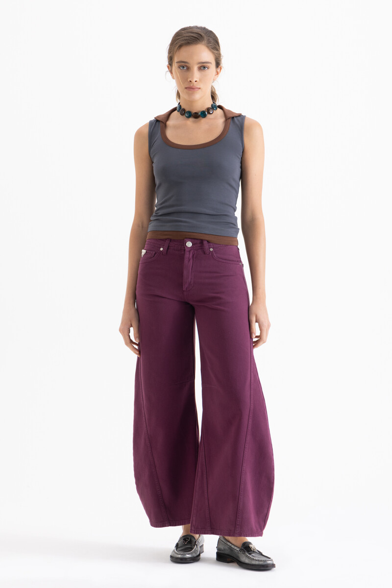 PANTALON FLAME Bordo