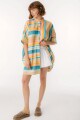 Camisa Azorella Azul/Beige