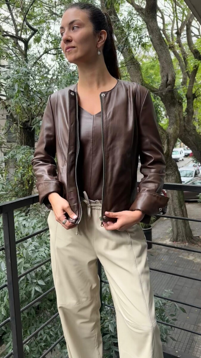 CHAQUETA CANELA - BROWN 