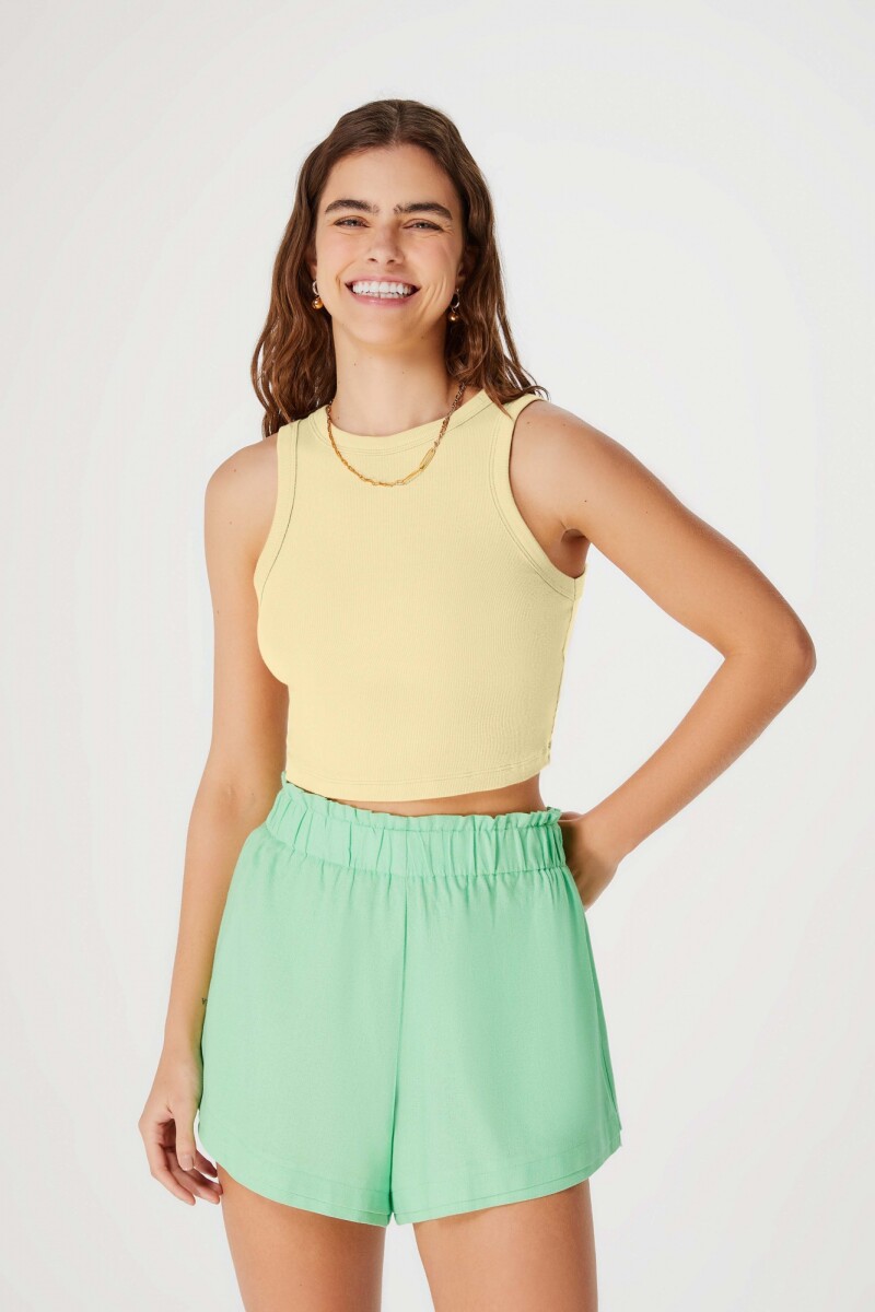 BLUSA SM FEM - AMARILLO 