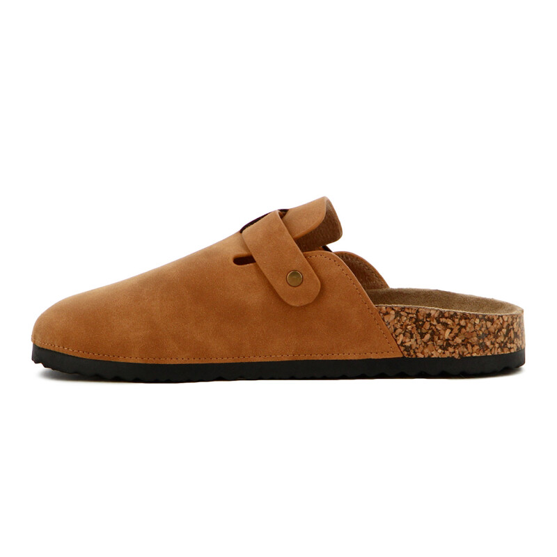 Zuecos Casual Mujer Darkness Camel