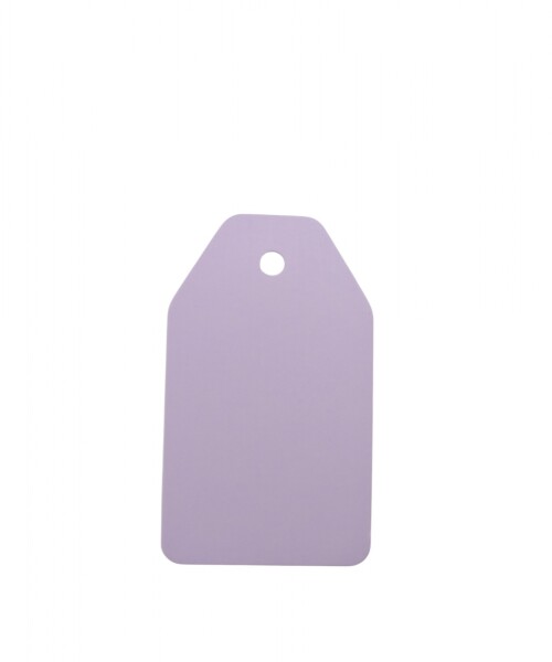 Tag rectangular liso 5x8,5 LILA