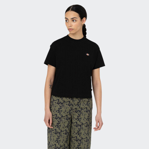 Remera Dickies Oakport Cropped Negro