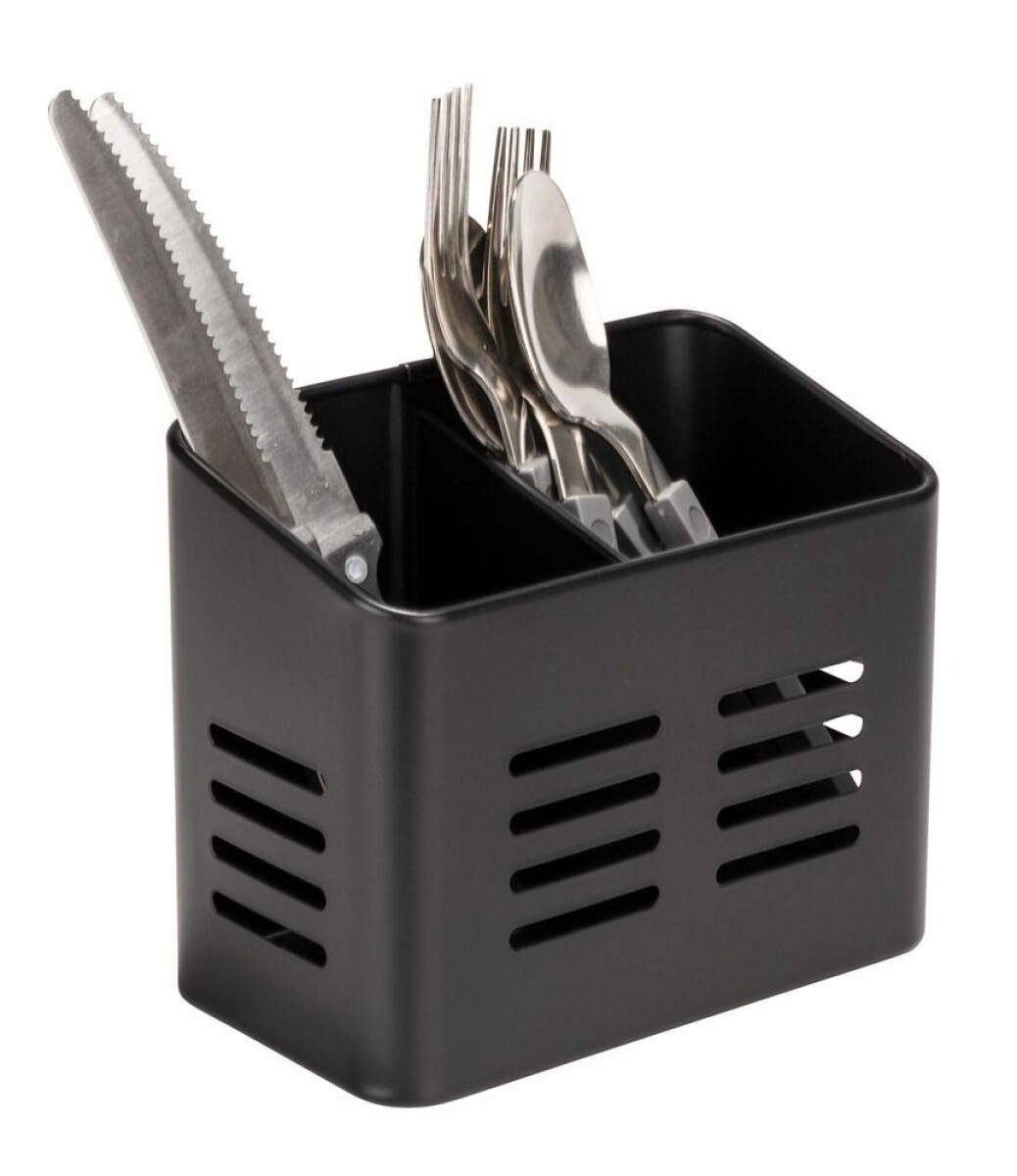 Cesta para cubiertos Baco negra BO Wenko 