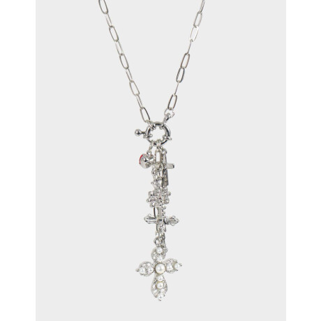 Collares Largo Multi Dijes Plateado