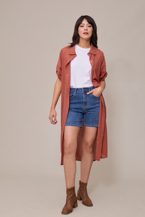 SHORT ELADIA POLANCO Azul Medio