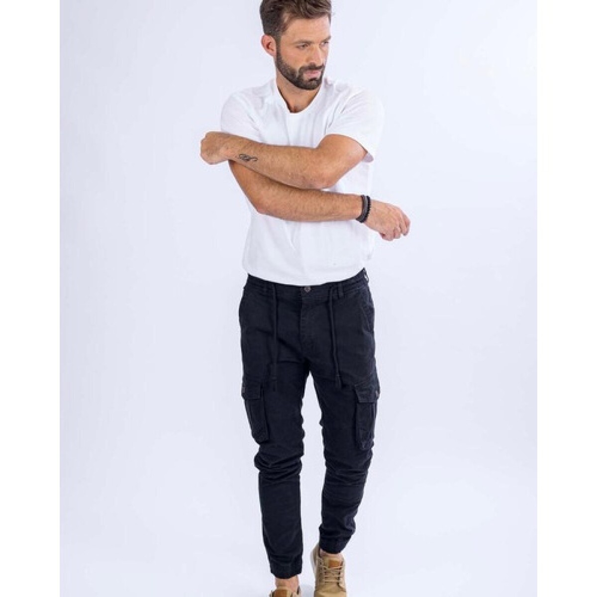 Pantalón cargo para hombre UFO Rebel Negro - Negro 