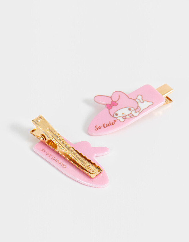 Hebillas Infantiles Licencias Set De Piquitos "my Melody" - Rosa Claro