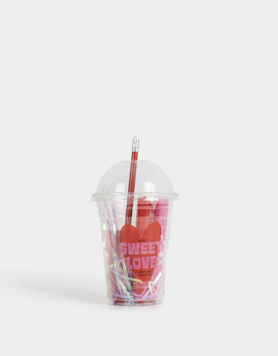 Set De Librería En Vaso 