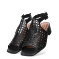 Sandalias de Mujer Bottero Calada con Taco Negro