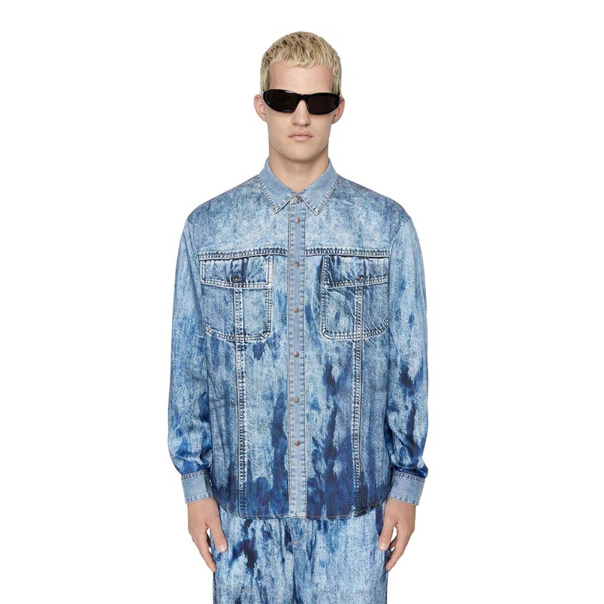 Camisa Diesel S-Gilly Unisex - Blue Denim 