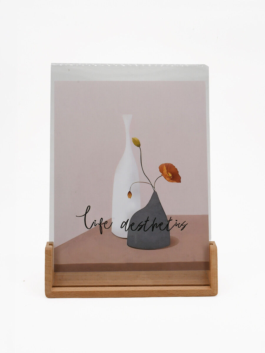 PORTARRETRATO PIE MADERA - NATURAL 