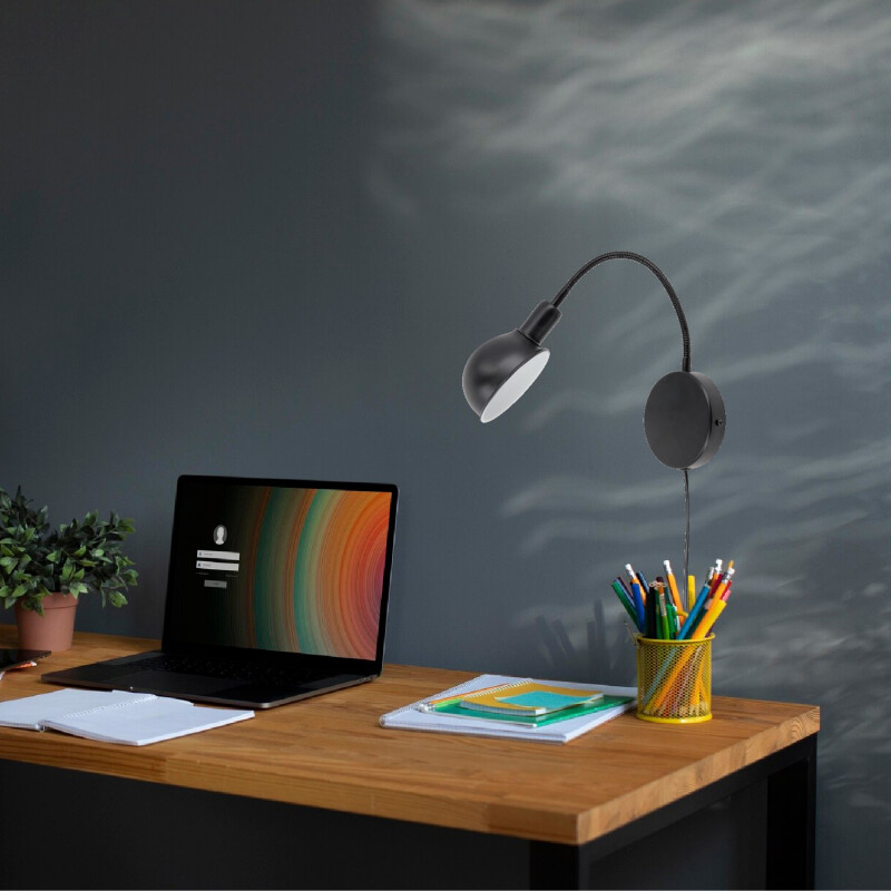 BENSON DE PARED Luminaria para Pared Benson Negra