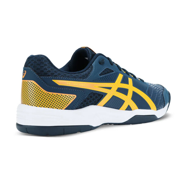 Zapatillas Championes De Tenis Deportivos Para Hombre Asics Gel-Backhand Azul y Amarillo