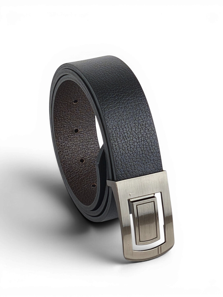 Cinto de cuero reversible 