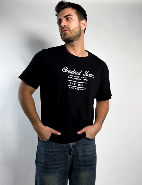 Remera estampada Buley Negro