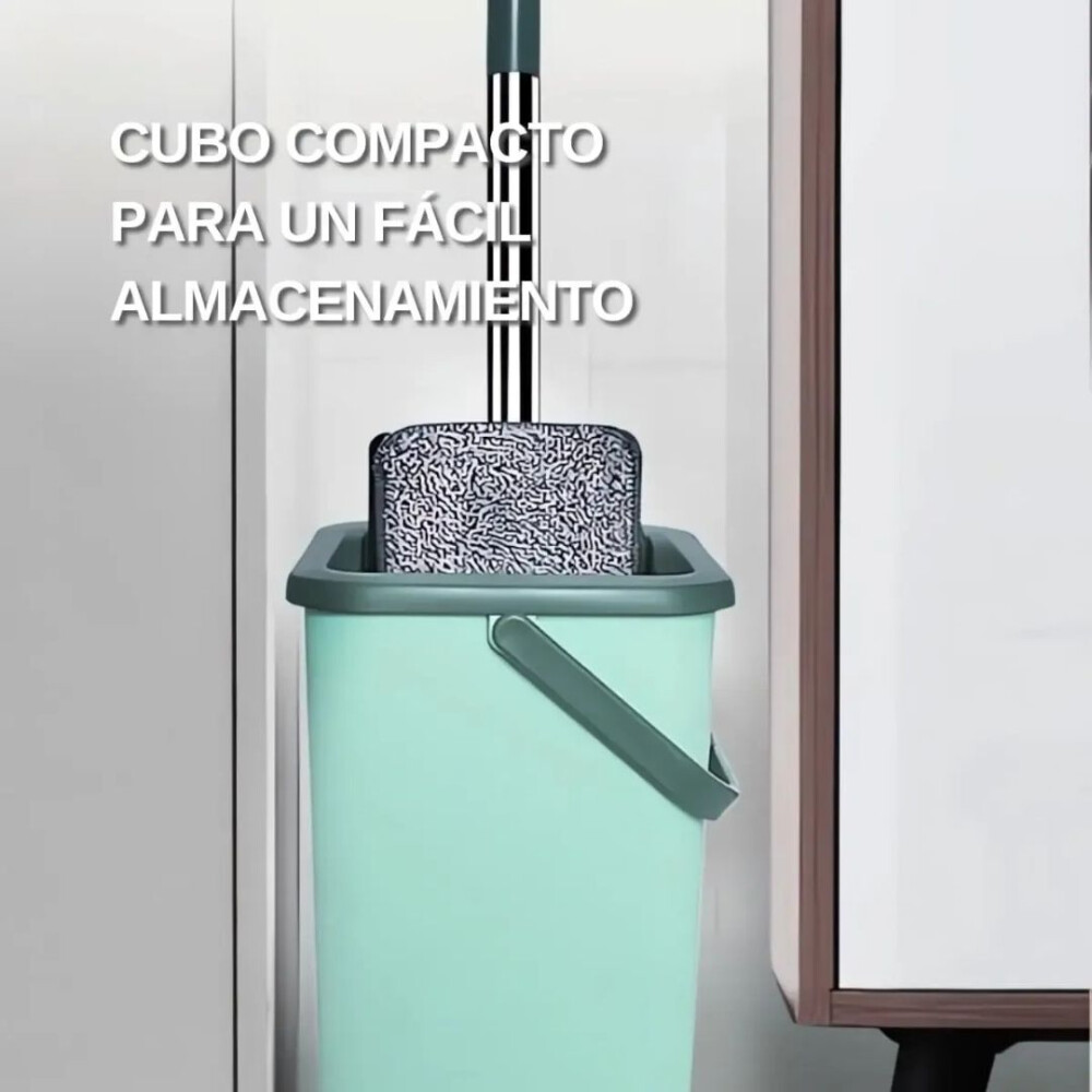 Mopa Secado Rápido Con Balde Escurridor/trapeador X2 BEIGE