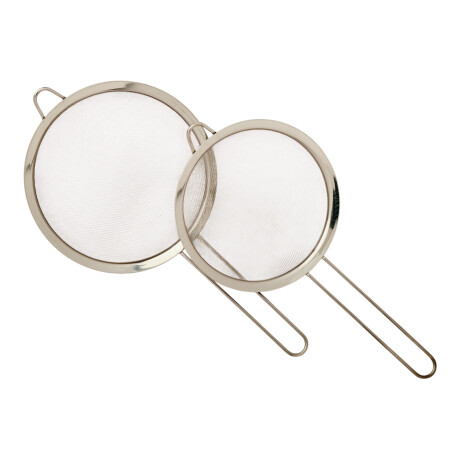 Set Coladores Cernidores 18 cm /20 cm Acero Inoxidable Sin Color