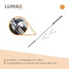 Barra Olímpica Profesional Lumax + 2 Mariposas 1.80mts Barra Olímpica Profesional Lumax + 2 Mariposas 1.80mts