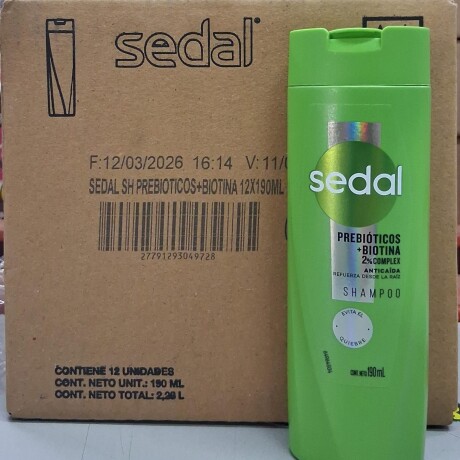 SHAMPOO FRASCO SEDAL 190CC PREBIOTICOS+BIOTINA ANTICAIDA(CHICO) SHAMPOO FRASCO SEDAL 190CC PREBIOTICOS+BIOTINA ANTICAIDA(CHICO)