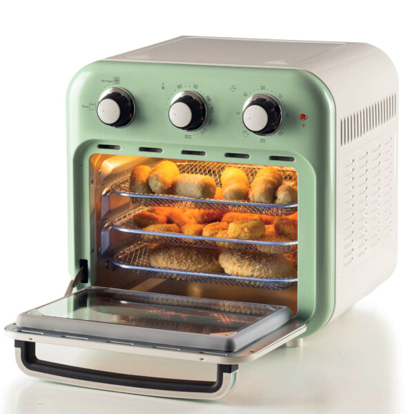 Freidora De Aire Ariete + Horno Vintage 16 L VERDE