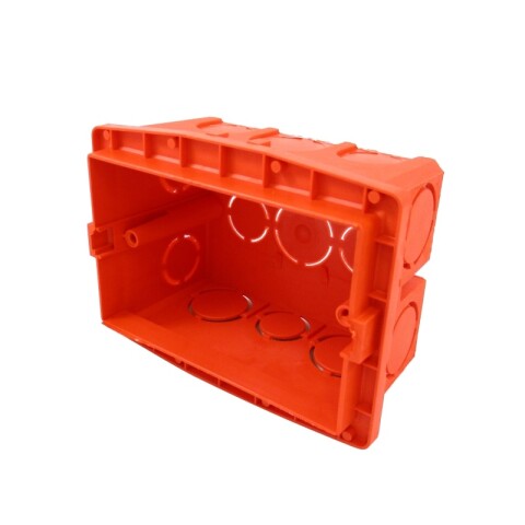 CAJA DE LLAVE PLASTICA NARANJA RECT. 2X4CM AUTORROSCANTE CAJA DE LLAVE PLASTICA NARANJA RECT. 2X4CM AUTORROSCANTE