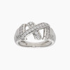 Anillo en plata 925 con circonias entrelazadas Anillo En Plata 925 Con Circonias Entrelazadas