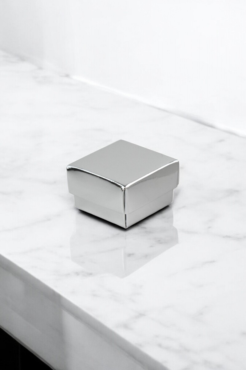 Caja Cuadrada 4x4x2,5 cm - PLATA 