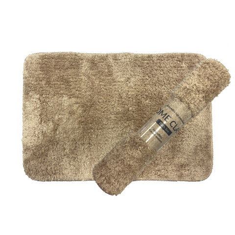 Alfombra Baño con Pelo Largo Home Class 40 x 60 cm BEIGE