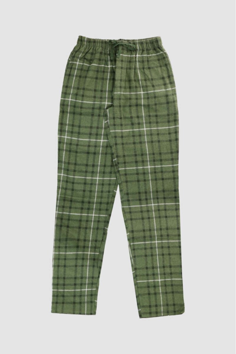 Pantalón hombre franela - Verde benetton 