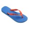Sandalias Havaianas Brasil Logo Hombre Azul/Naranja