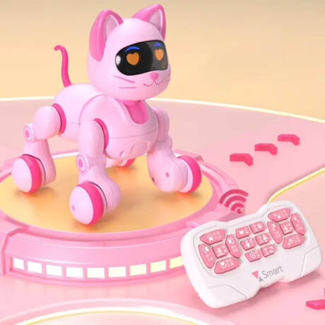 Mascota Robot Inteligente Control Remoto Con Sonido Rosa