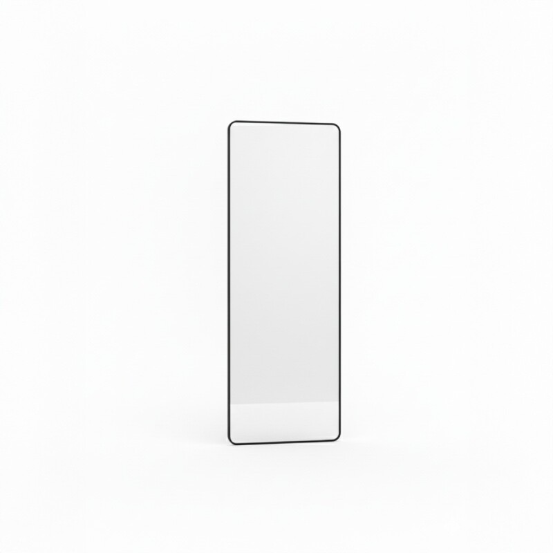 ESPEJO RECT C/MARCO NEGRO 47X157CM Unica