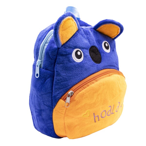 Mochila Infantil Animales De Peluche Niños Escuela 3d Variante Color Koala Azul