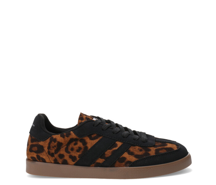 Deportivo BEL acordonado con rayas Animal Print