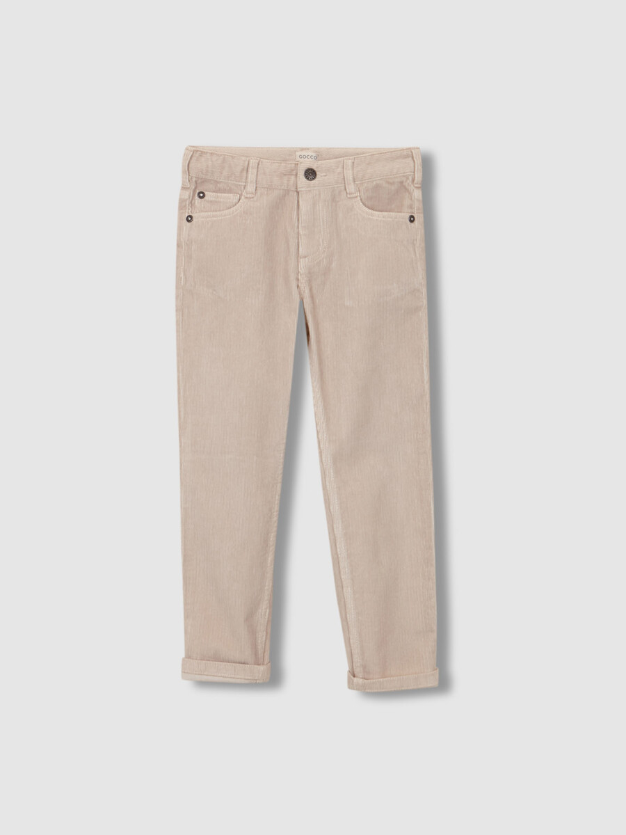 Pantalon 5 Bolsillos Pana Arena